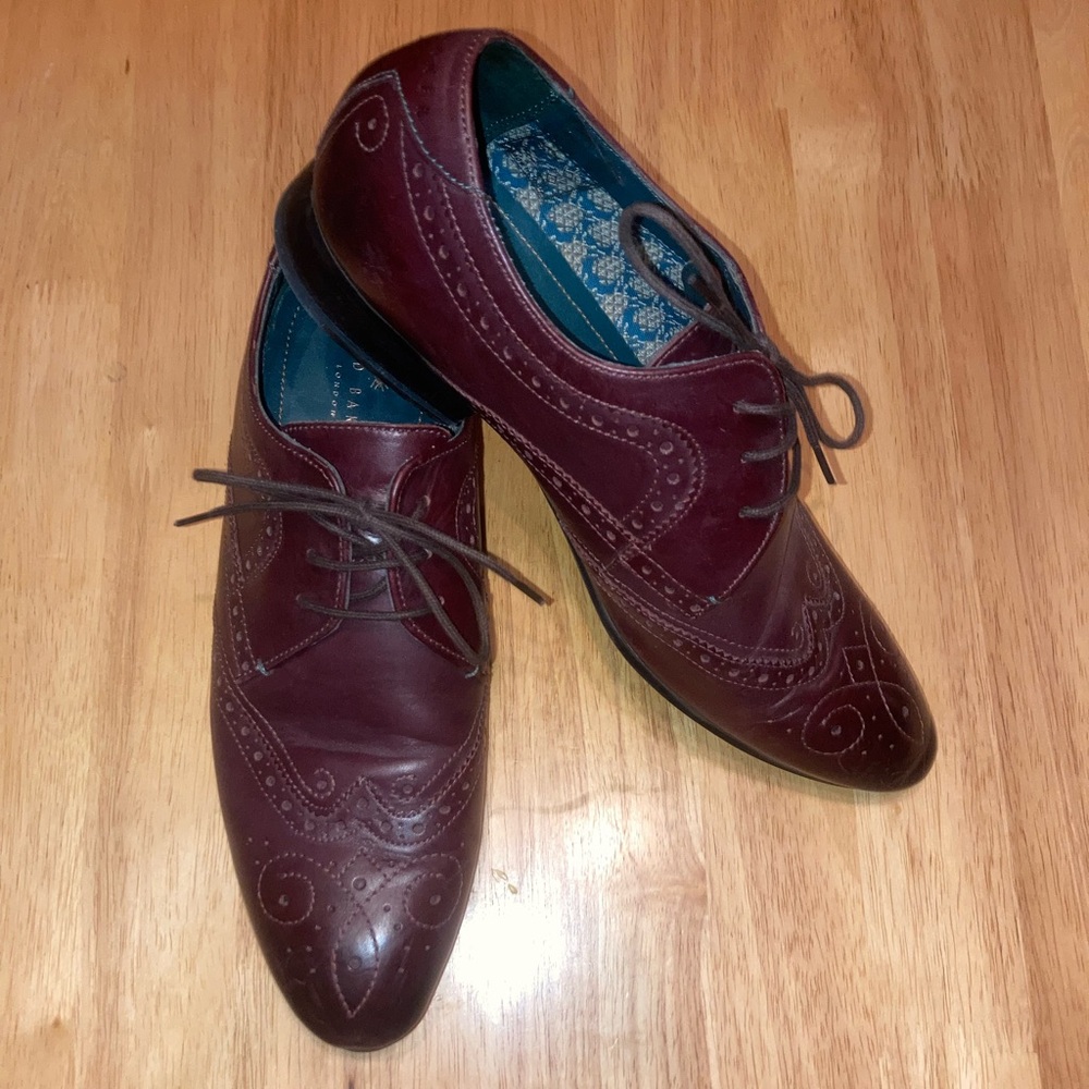 TED BAKER size 8.5 Genuine Leather Shoes LONDON VINEEY Size US 8.5 EU 41.5 JP 26